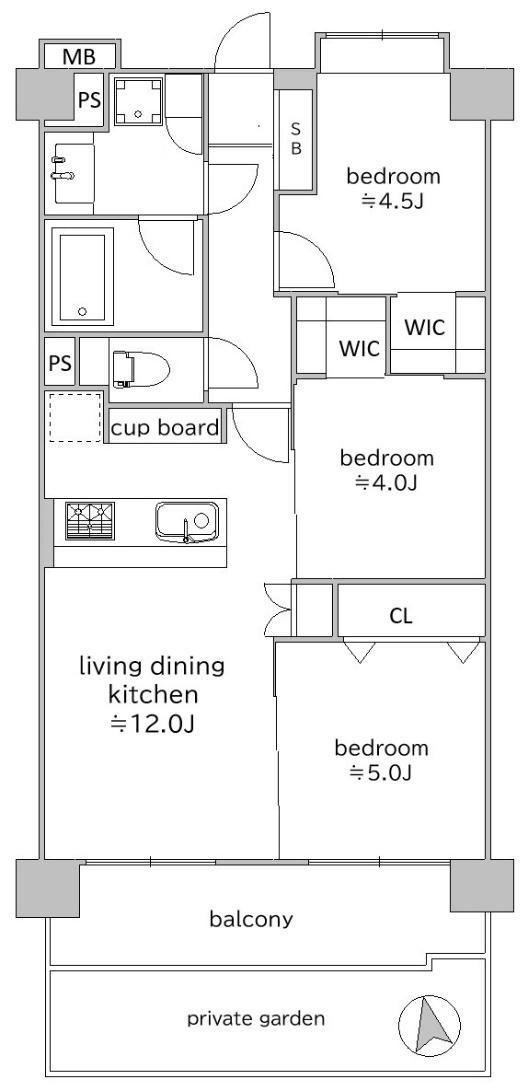 3LDK apartment in Nakano Ward, Tokyo - Photo 1