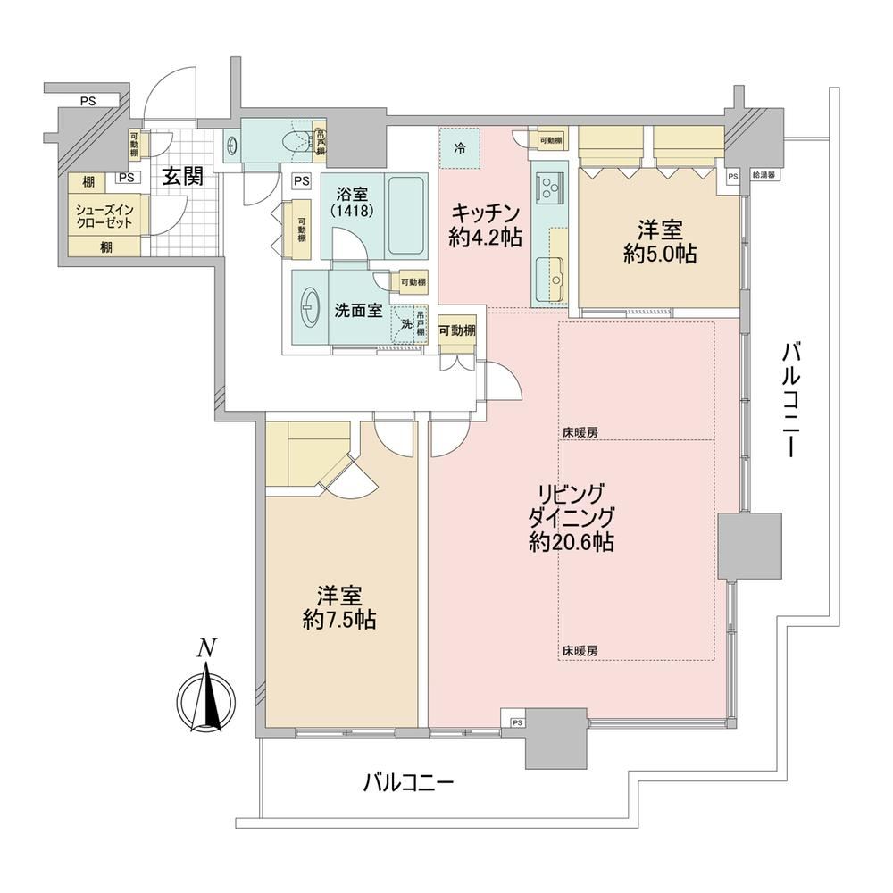 3LDK apartment in Minato Ward, Tokyo - Photo 1
