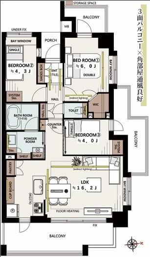 3LDK apartment in Koto Ward, Tokyo - Photo 1