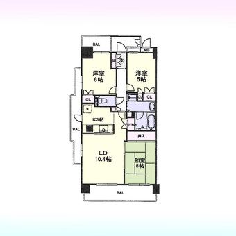 3LDK apartment in Urawa Ward