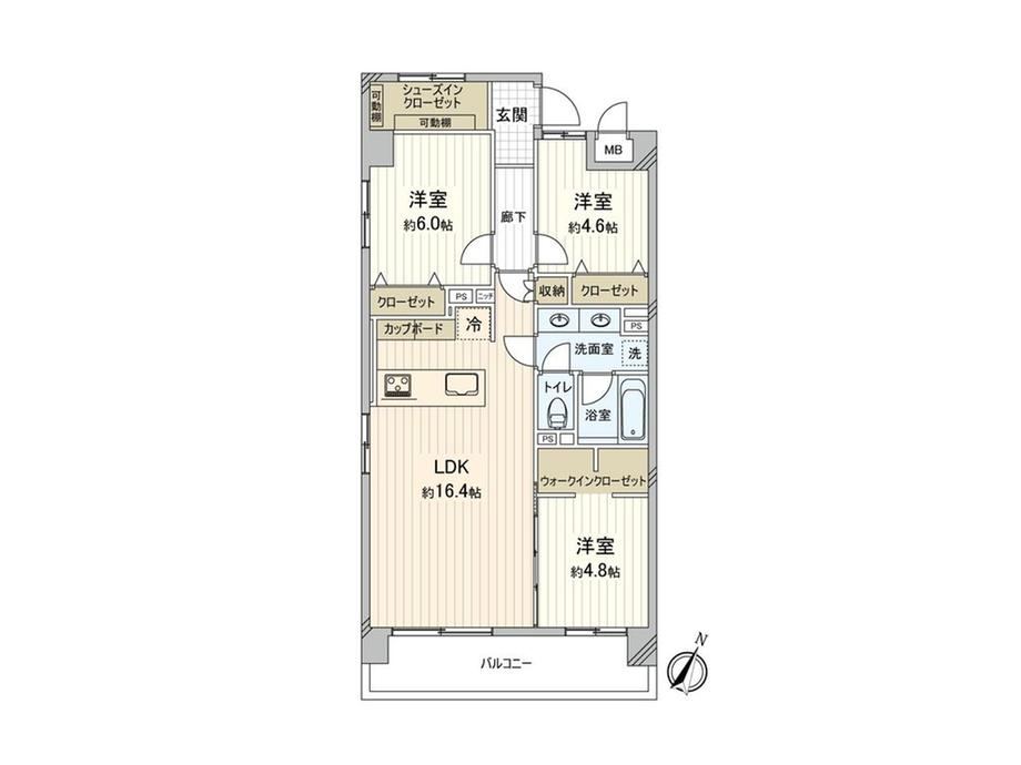 3LDK apartment in Ichikawa, Chiba - Photo 1