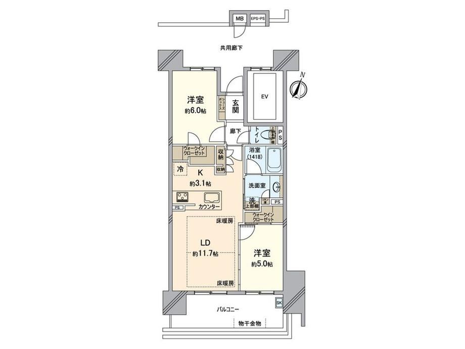 2LDK apartment in Kasugai, Aichi - Photo 1
