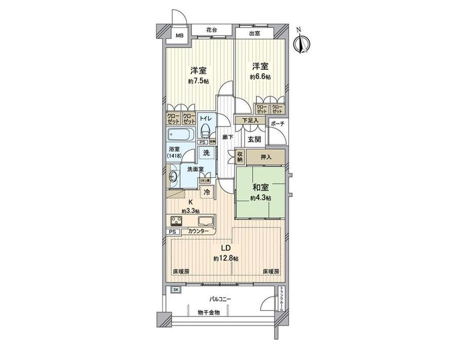 3LDK apartment in Chikusa Ward, Nagoya, Aichi - Photo 1