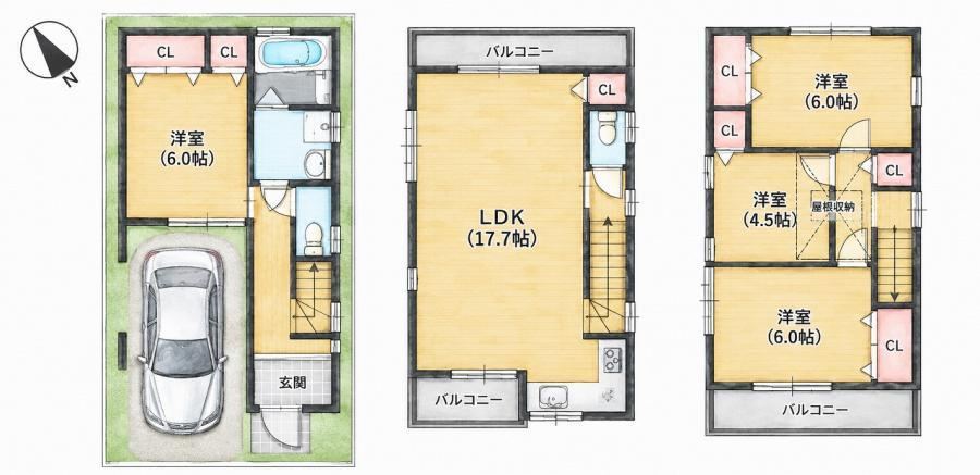 4LDK house in Neyagawa, Osaka - Photo 1