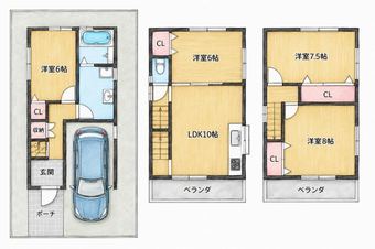 4LDK house in Neyagawa
