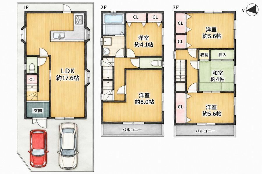 5LDK house in Neyagawa, Osaka - Photo 1
