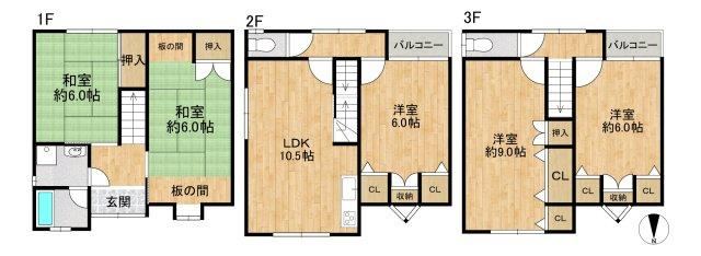 5LDK house in Hirano Ward, Osaka - Photo 1
