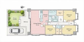 3LDK apartment in Edogawa Ward