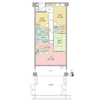 3LDK apartment in Nishitokyo