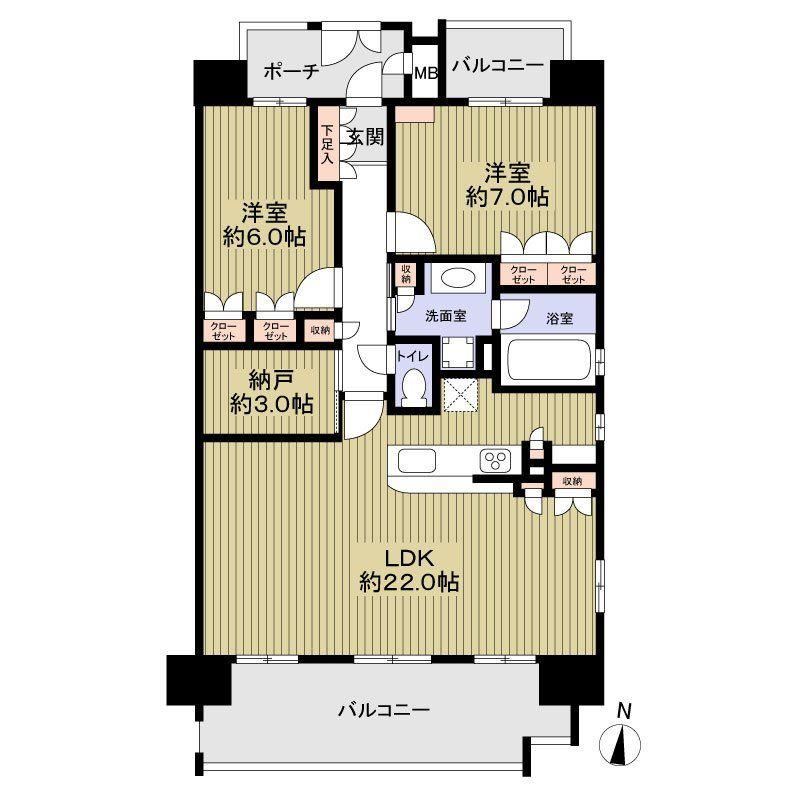 2LDK+S apartment in Mizuho Ward, Nagoya, Aichi - Photo 1