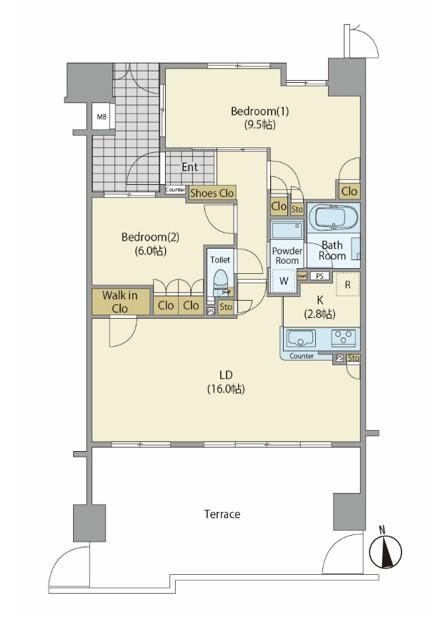 2LDK apartment in Utsunomiya, Tochigi - Photo 1