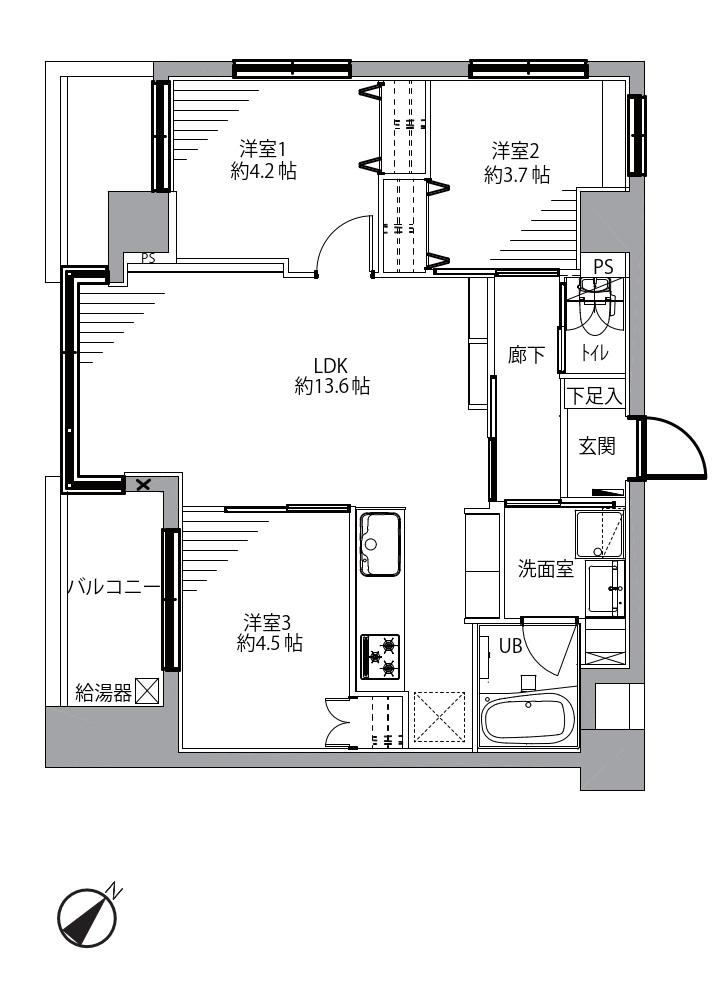3LDK apartment in Sumida Ward, Tokyo - Photo 1