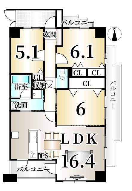 3LDK apartment in Shimogyo Ward, Kyoto - Photo 1