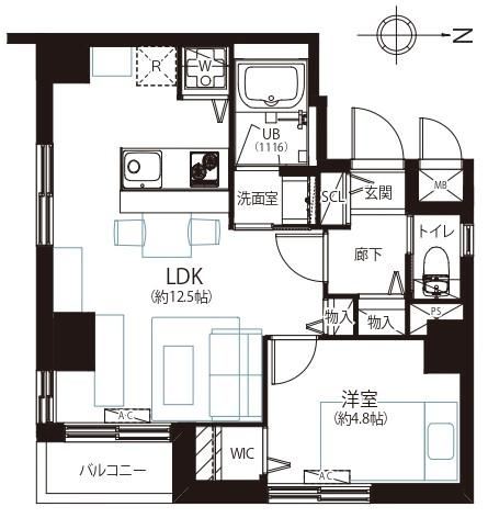 1LDK apartment in Shinjuku Ward, Tokyo - Photo 1
