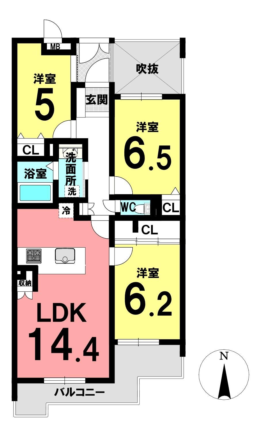 3LDK apartment in Chikusa Ward, Nagoya, Aichi - Photo 1