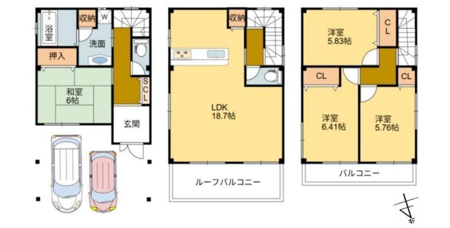 4LDK house in Nishi Ward, Osaka - Photo 1