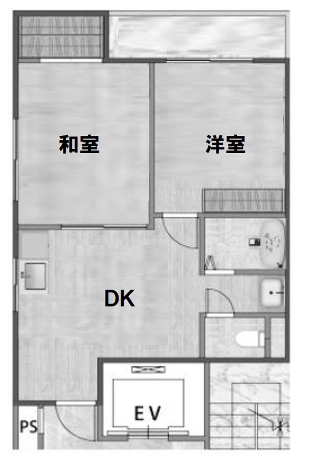 2DK apartment in Naniwa Ward, Osaka - Photo 1