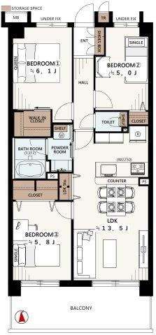 3LDK apartment in Itabashi Ward, Tokyo - Photo 1