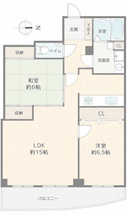 2LDK apartment in Tennoji Ward, Osaka - Photo 1