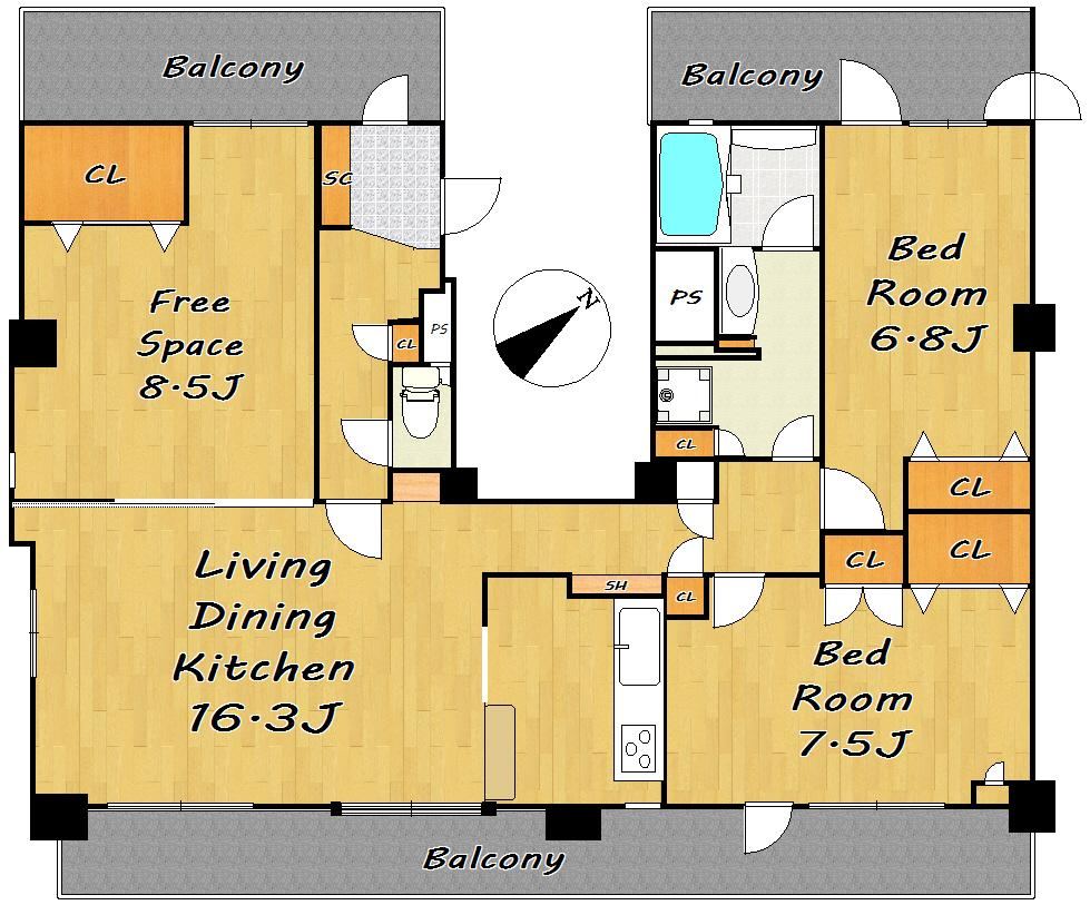 3LDK apartment in Chuo Ward, Niigata - Photo 1