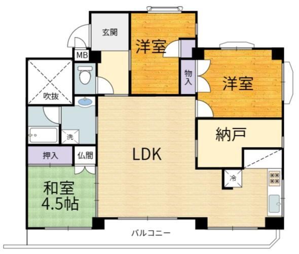 3LDK+S apartment in Takatsuki, Osaka - Photo 1