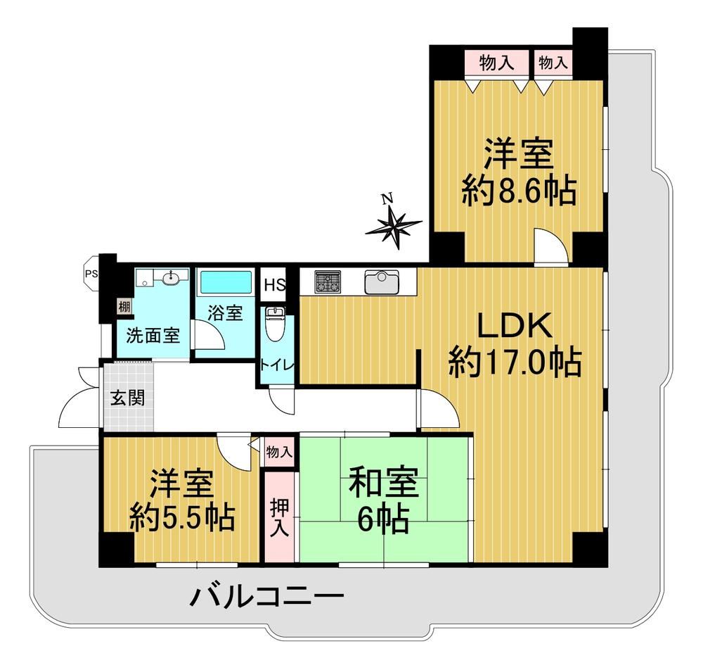 3LDK apartment in Miyakojima Ward, Osaka - Photo 1