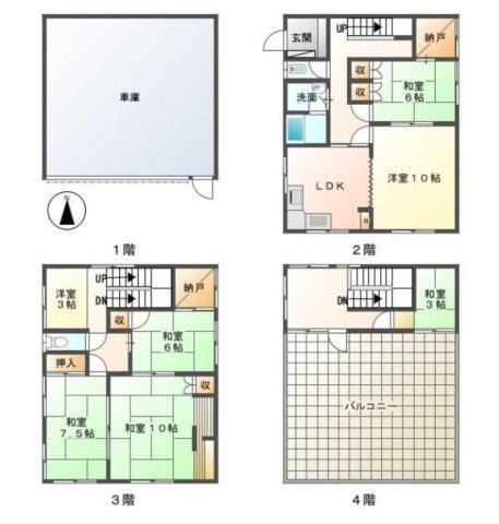 Scenic 5LDK House with Rooftop in Tamashima, Okayama - Photo 1