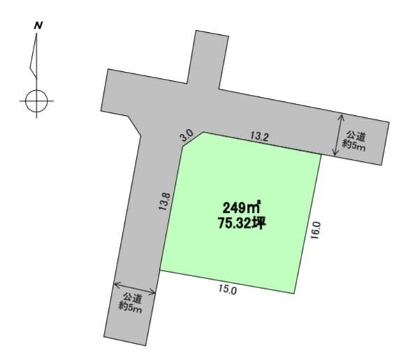 Corner Lot Land in Nakayama Town with No Building Conditions - Photo 1