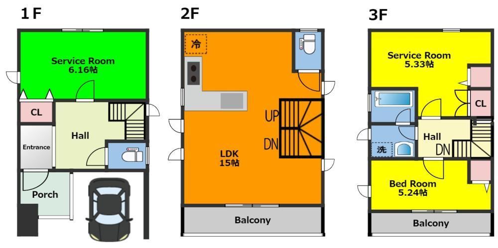 Modern 3LDK House with Furniture Included in Nagoya - Photo 1