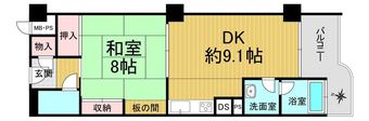 1DK apartment in Nishimuro District