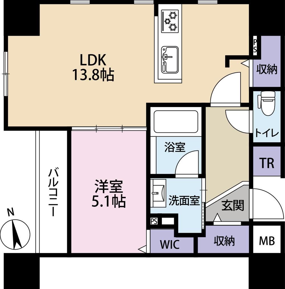 1LDK apartment in Fukui, Fukui - Photo 1