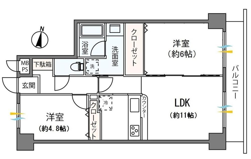 Peaceful 2LDK Apartment in Nakamaruhara - Photo 1
