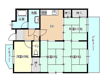 4DK apartment in Kokurakita Ward, Kitakyushu, Fukuoka - Photo 1