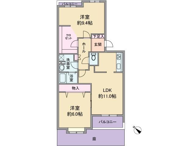 Secure 2LDK Apartment with Private Garden - Photo 1
