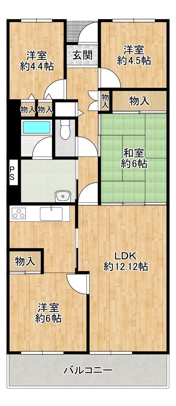 4LDK apartment in Takarazuka, Hyogo - Photo 1