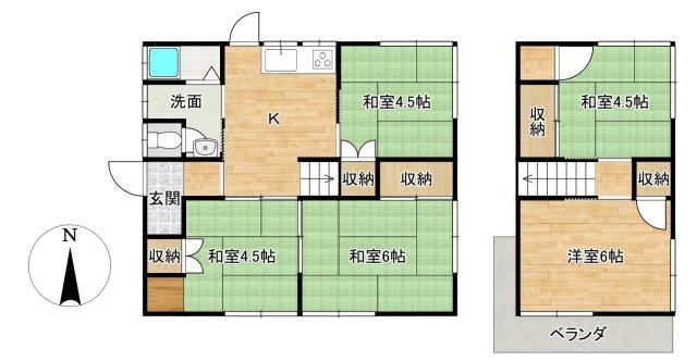 5DK House in Kurashiki Heights with Low Flood Risk - Photo 1
