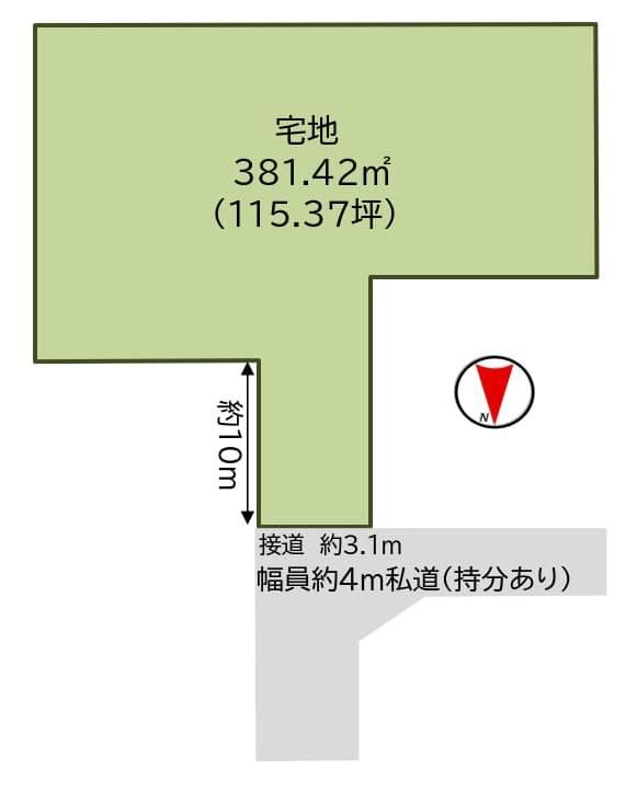 381 m² land in Kokurakita Ward, Kitakyushu, Fukuoka - Photo 1