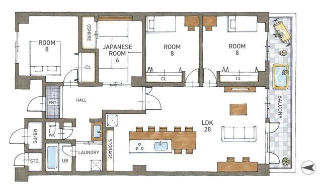 4LDK apartment in Otsu, Shiga - Photo 1
