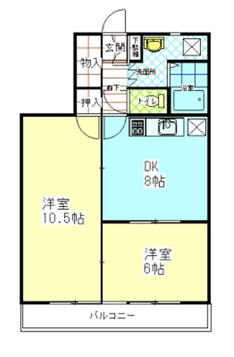 2DK apartment in Oita, Oita - Photo 1