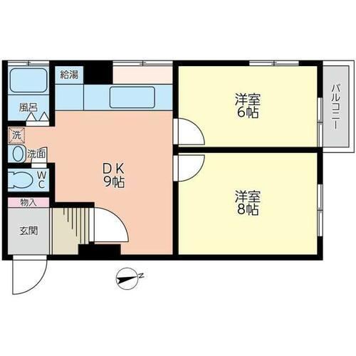 2DK apartment in Nishinomiya, Hyogo - Photo 1