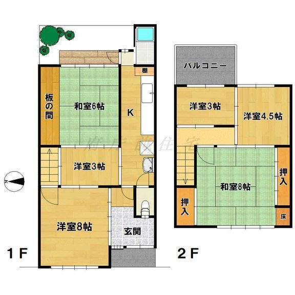6K house in Kamigyo Ward, Kyoto - Photo 1