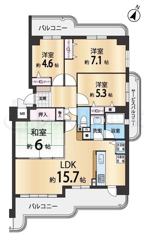 4LDK apartment in Nara, Nara - Photo 1
