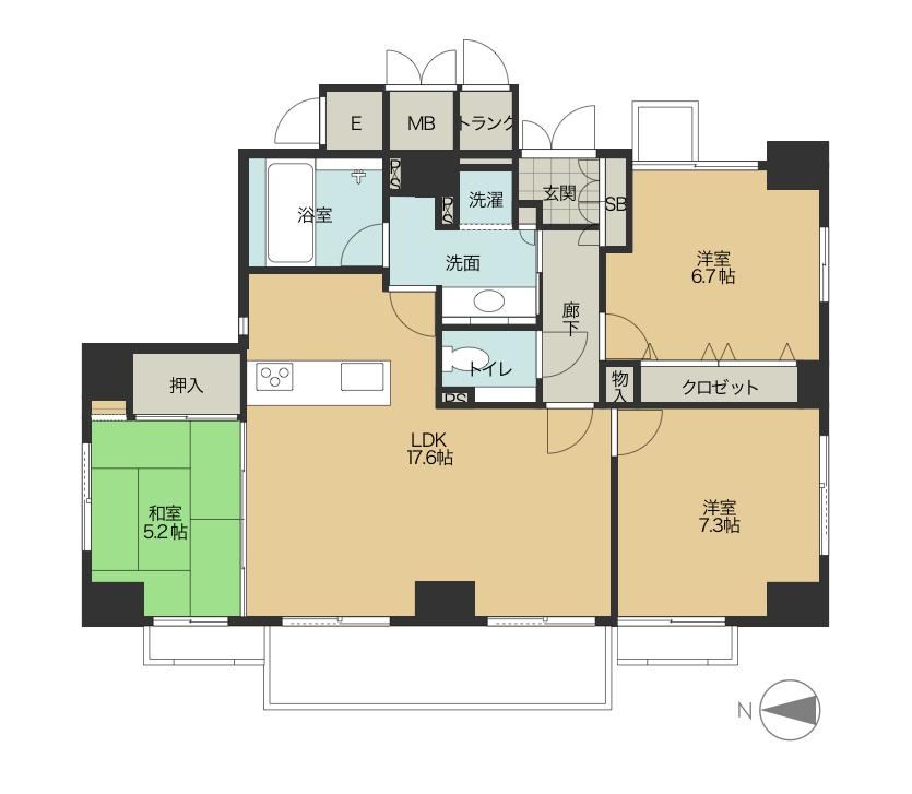 3LDK apartment in Kamigyo Ward, Kyoto - Photo 1
