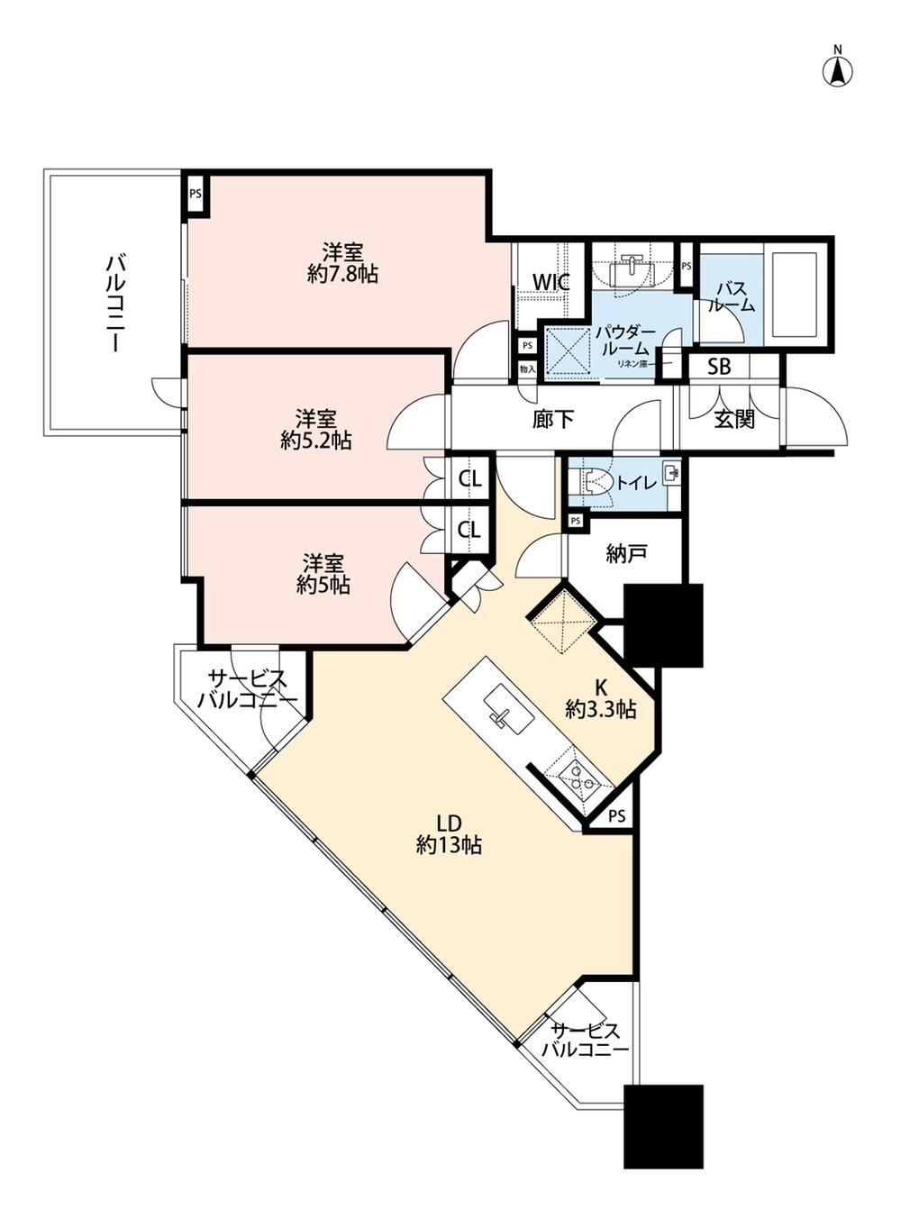 3LDK apartment in Chuo Ward, Tokyo - Photo 1