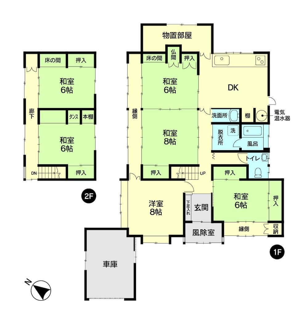 6DK House with Outdoor Garage in Higashikusan, Toyama - Photo 1