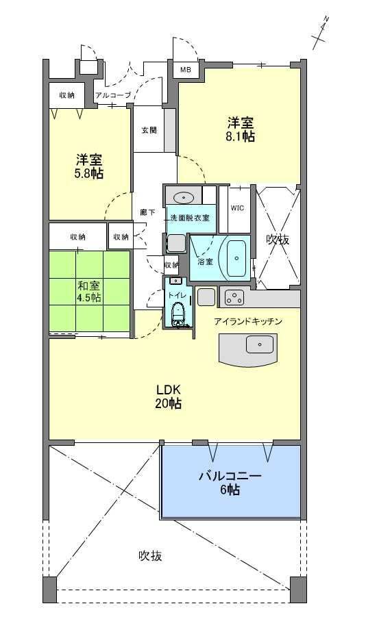 3LDK apartment in Chikusa Ward, Nagoya, Aichi - Photo 1