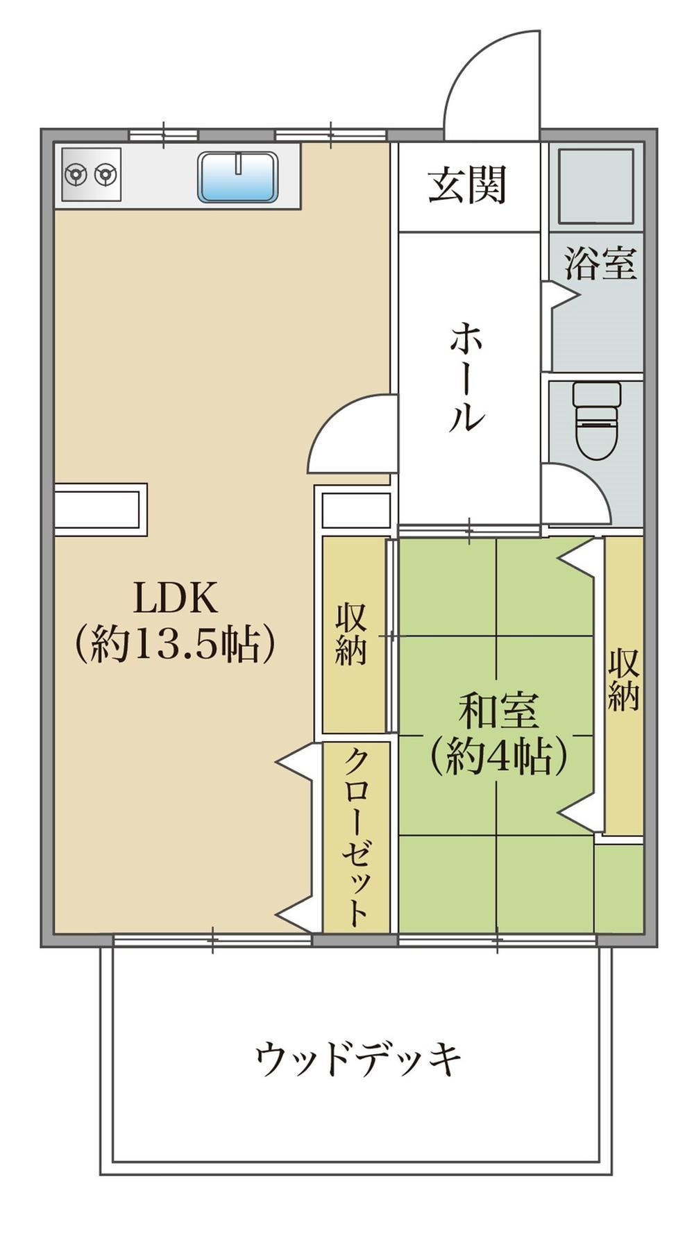 1LDK apartment in Nishi Ward, Hiroshima - Photo 1