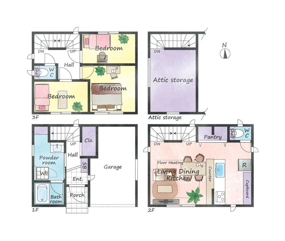 Stylish 3LDK House with Garage in Nagoya - Photo 1