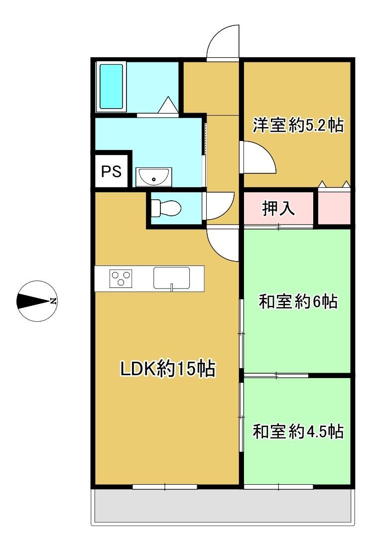 3LDK apartment in Matsubara, Osaka - Photo 1