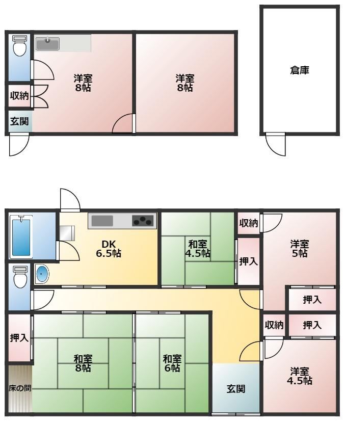 Beautiful 7DK Detached House in Matsuzaki, Takamatsu - Photo 1